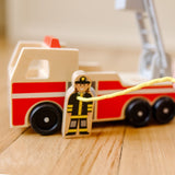 Classic Wooden Fire Truck Play Set N9