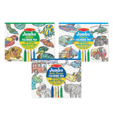 Coloring Pad 3-Pack: Animals, Vehicles, Multi-Theme A8