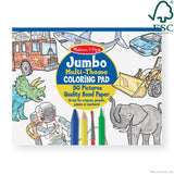 Coloring Pad 3-Pack: Animals, Vehicles, Multi-Theme A8