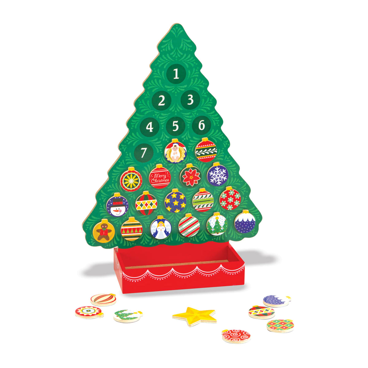 Countdown to Christmas Wooden Religious Advent Calendar H1