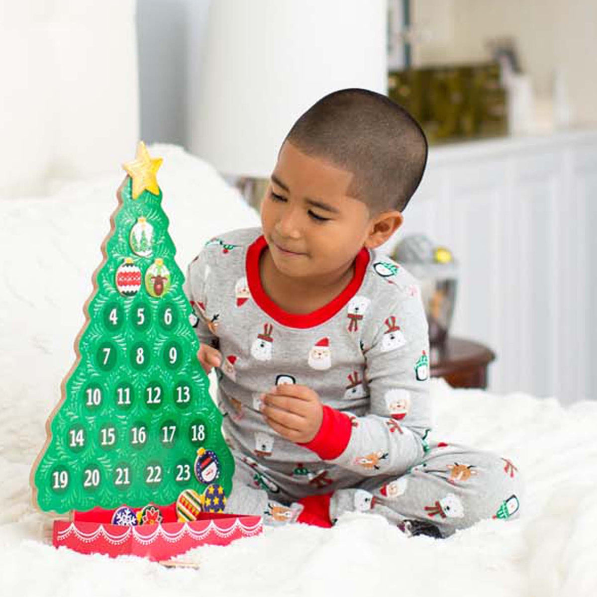 Countdown to Christmas Wooden Seasonal Calendar Q7