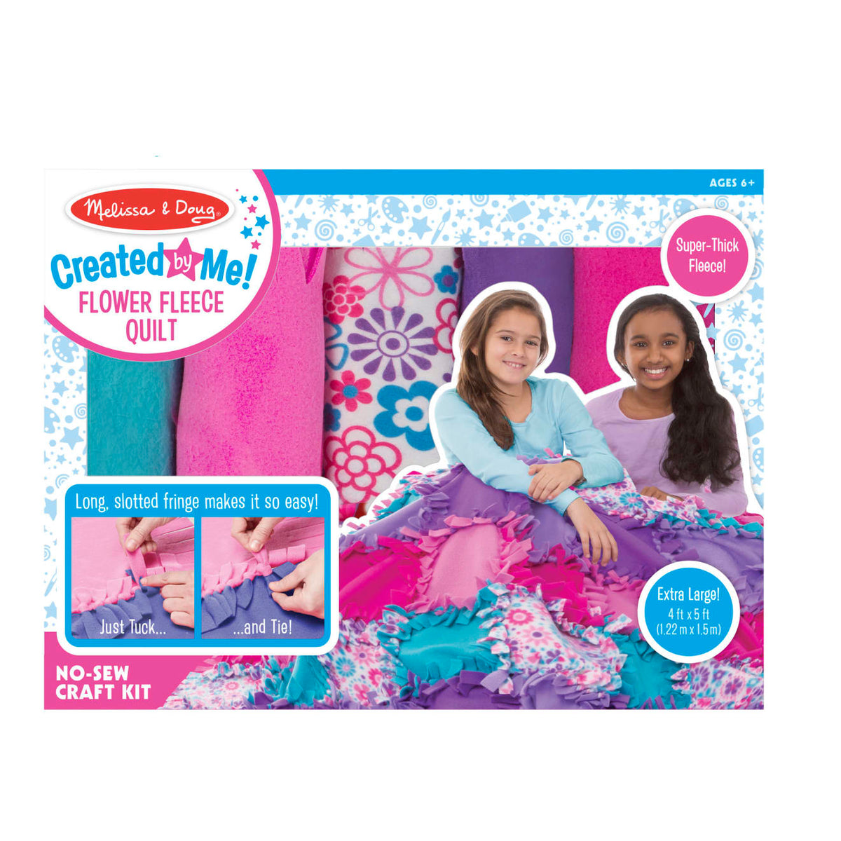 Created by Me! Flower Fleece Quilt G6
