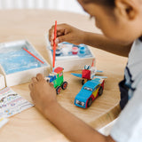 Createed by Me!™ Vehicle Craft Kit 3-Pack: Plane, Train, Race Car D2