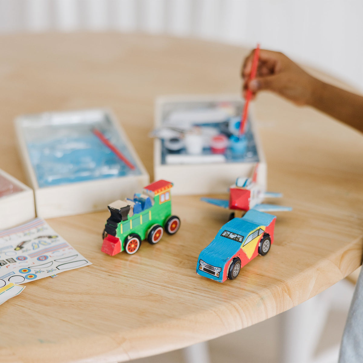 Createed by Me!™ Vehicle Craft Kit 3-Pack: Plane, Train, Race Car D2