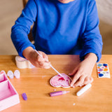 Decorate-Your-Own Wooden Heart Box X5