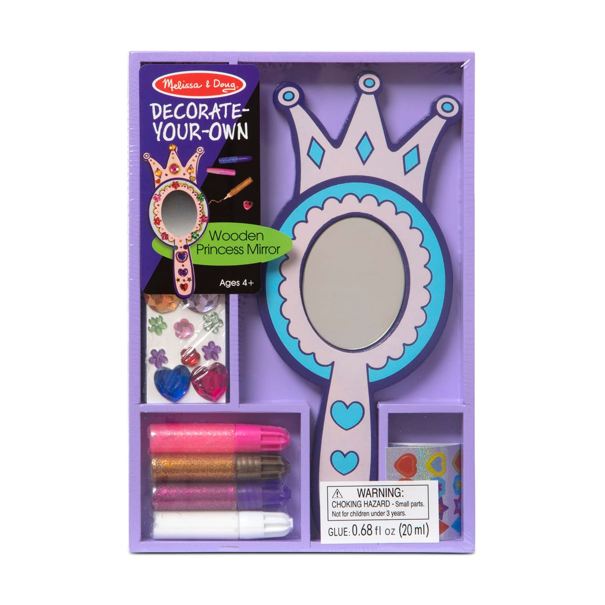 Decorate-Your-Own Wooden Princess Mirror H4