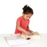 Deluxe Wooden Stamp Set - ABCs 123s B3
