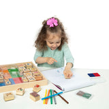 Deluxe Wooden Stamp Set - Animals L8