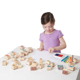 Deluxe Wooden Stamp Set - Animals L8
