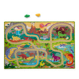 Dinosaur Adventure Tracks Floor Puzzle – 48 Pieces + 2 Wind-Up Dinosaurs N2