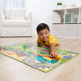 Dinosaur Adventure Tracks Floor Puzzle – 48 Pieces + 2 Wind-Up Dinosaurs N2