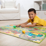 Dinosaur Adventure Tracks Floor Puzzle – 48 Pieces + 2 Wind-Up Dinosaurs N2