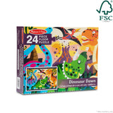 Dinosaur Dawn Floor Puzzle - 24 Pieces H1