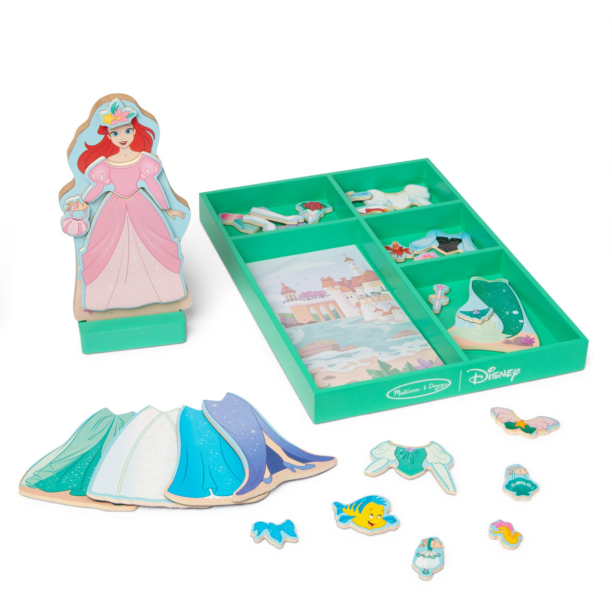 Disney Ariel Wooden Magnetic Dress-Up I7