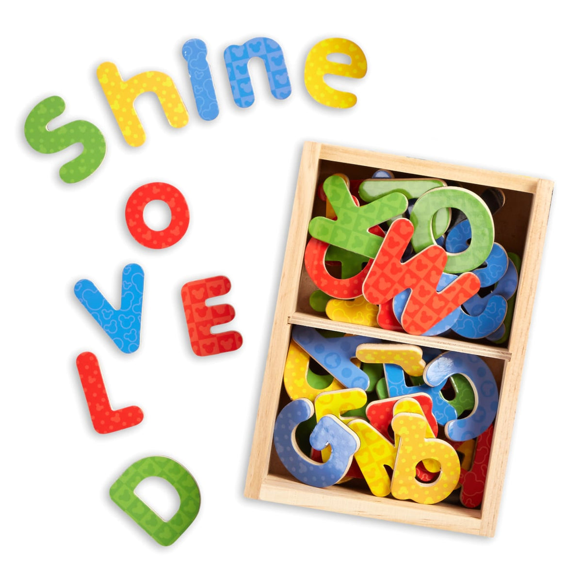 Disney Mickey & Friends Wooden Alphabet Magnets E9