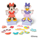 Disney Minnie & Daisy Deluxe Wooden Magnetic Dress-Up B8