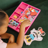 Disney Minnie Wooden Magnetic Dress-Up H6