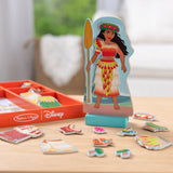 Disney Moana Wooden Magnetic Dress-Up Play Set K9
