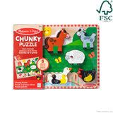 Farm Animals Chunky Puzzle - 8 Pieces Y7