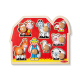 Farm Friends Jumbo Peg Puzzle - 8 Pieces P8