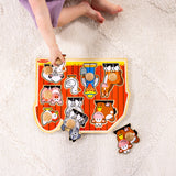 Farm Friends Jumbo Peg Puzzle - 8 Pieces P8