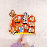 Farm Friends Jumbo Peg Puzzle - 8 Pieces P8
