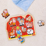 Farm Friends Jumbo Peg Puzzle - 8 Pieces P8