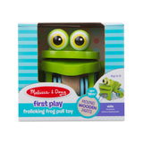 First Play Frolicking Frog Wooden Pull Toy H3