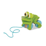 First Play Frolicking Frog Wooden Pull Toy H3