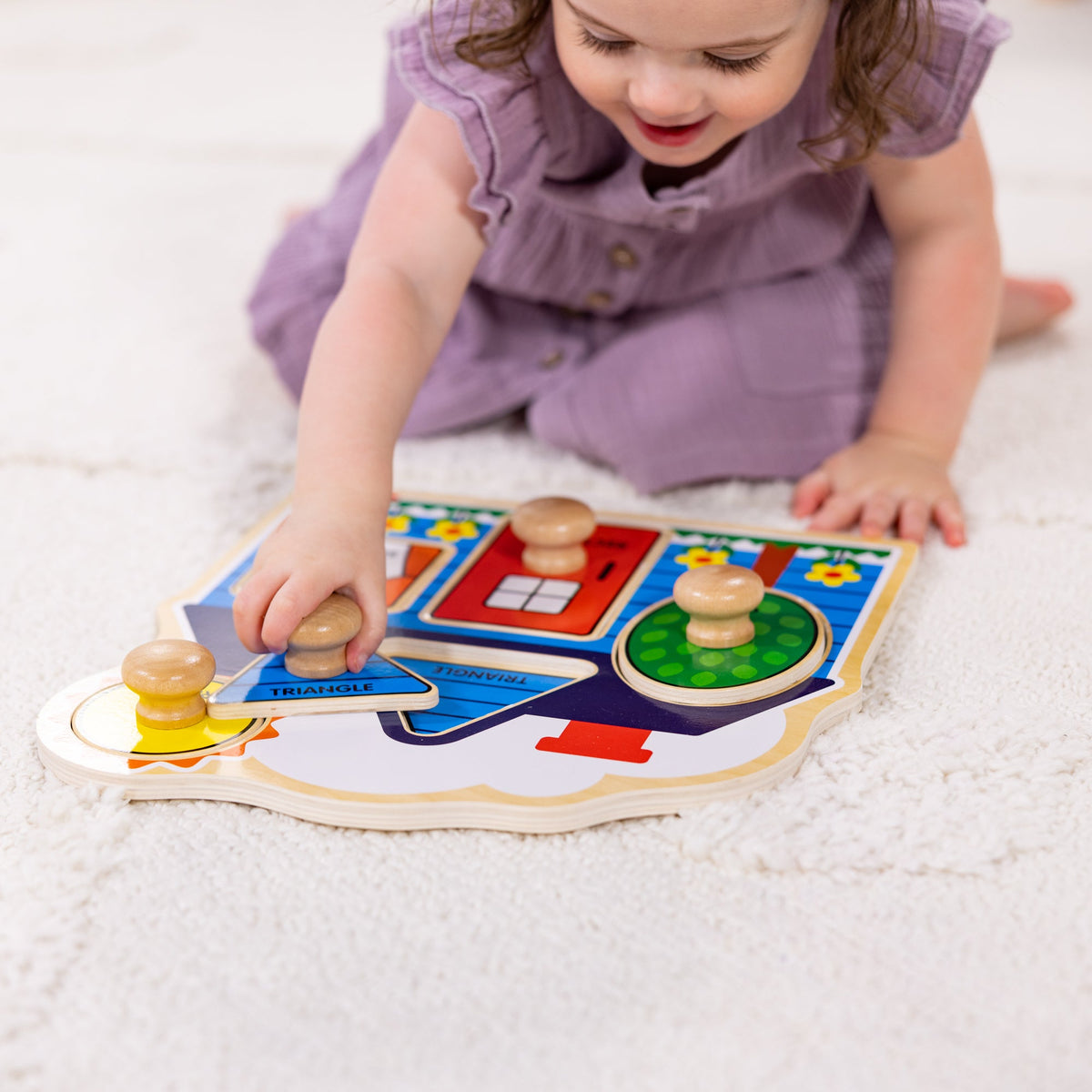 First Shapes Jumbo Peg Puzzle - 5 Pieces L6