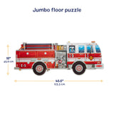 Giant Fire Truck Floor Puzzle - 24 Pieces G8