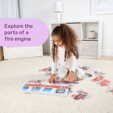 Giant Fire Truck Floor Puzzle - 24 Pieces G8