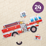 Giant Fire Truck Floor Puzzle - 24 Pieces G8