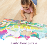 Glow-in-the-Dark Unicorn Floor Puzzle - 48 Pieces V4
