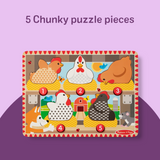 Happy Hens Push to Pop Puzzle Q1