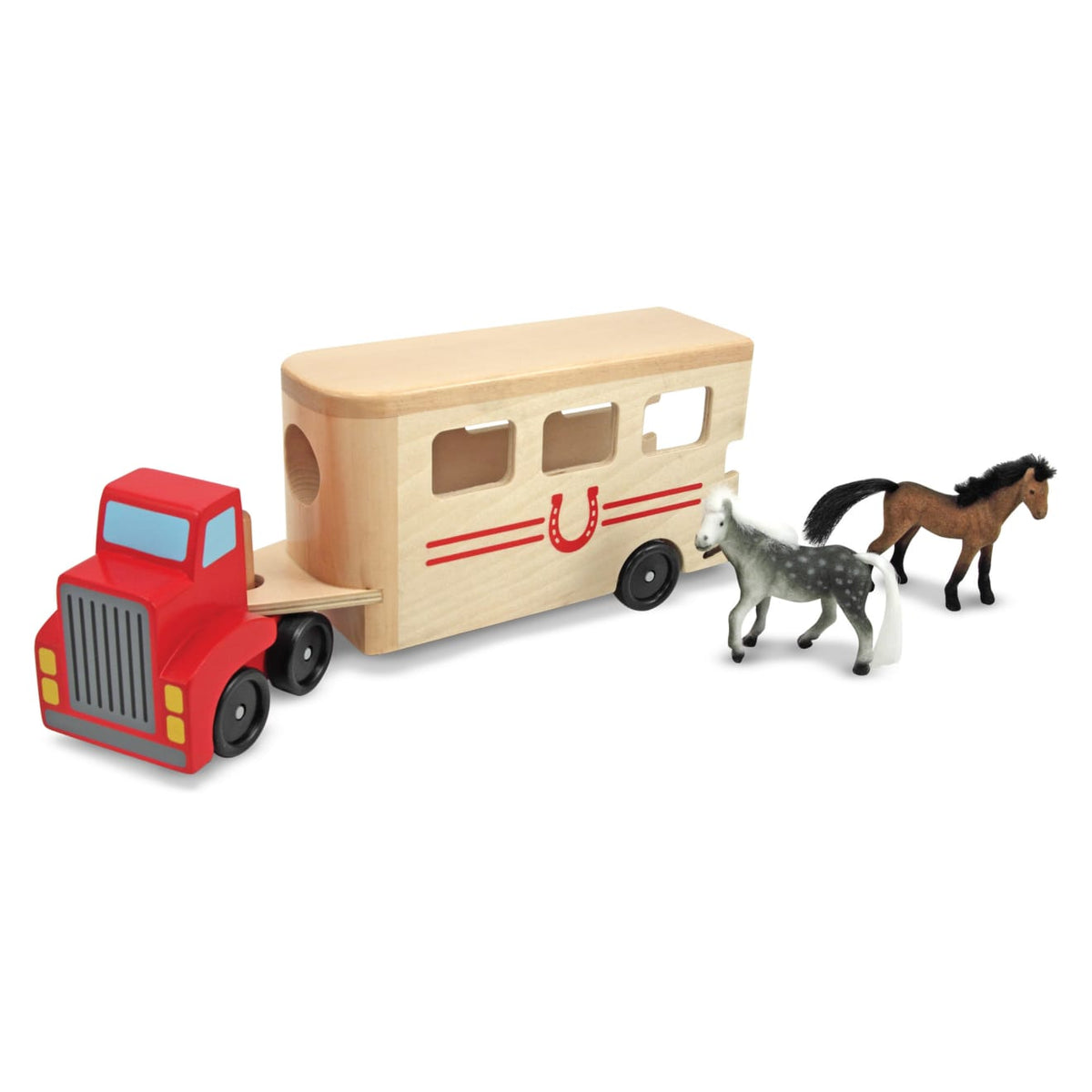 Horse Carrier Wooden Vehicles Play Set Z4