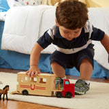 Horse Carrier Wooden Vehicles Play Set Z4