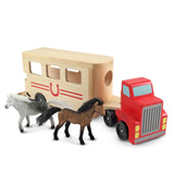 Horse Carrier Wooden Vehicles Play Set Z4
