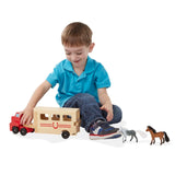 Horse Carrier Wooden Vehicles Play Set Z4