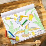 Jumbo 50-Page Kids' Coloring Pad - Horses, Hearts, Flowers, and More T2