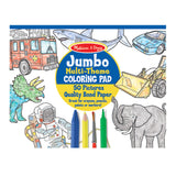 Jumbo 50-Page Kids' Coloring Pad - Space, Sharks, Sports, and More D6