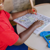 Jumbo 50-Page Kids' Coloring Pad - Space, Sharks, Sports, and More D6