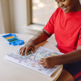 Jumbo 50-Page Kids' Coloring Pad - Space, Sharks, Sports, and More D6