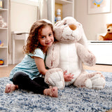Jumbo Burrow Bunny Stuffed Plush Animal B3