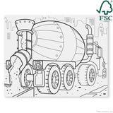 Jumbo Coloring Pad - Vehicles P6