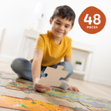 Land of Dinosaurs Floor Puzzle - 48 Pieces W7