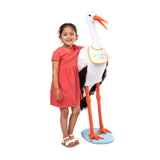 Lifelike Plush Stork X2