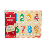 Lift & See Numbers Peg Puzzle - 10 Pieces F2