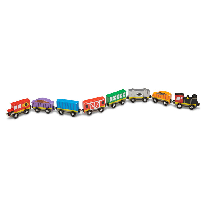 Magnetic Wooden Train Cars H9