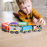 Magnetic Wooden Train Cars H9